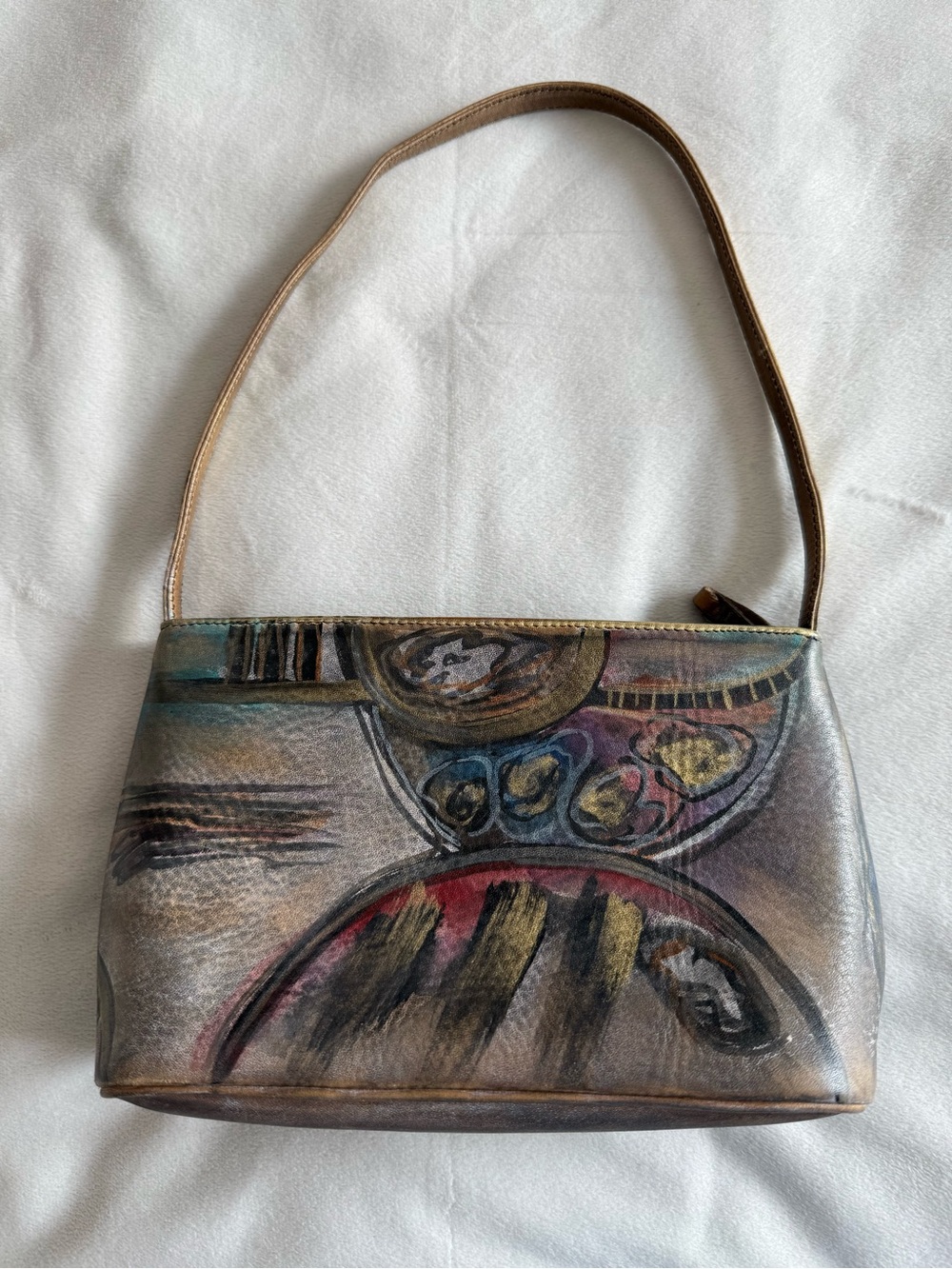 Jane Yoo Wearable Art Shoulder Bag EUC